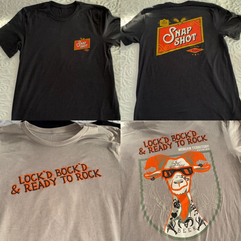 2 bundle Morgan Territory Brewery T-Shirts